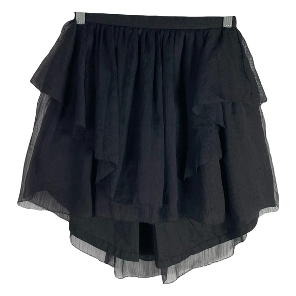 Nwot Manoush Black Tulle Mini Skirt US Size 4 Anthropologie Coquette Whimsygoth - Picture 1 of 8